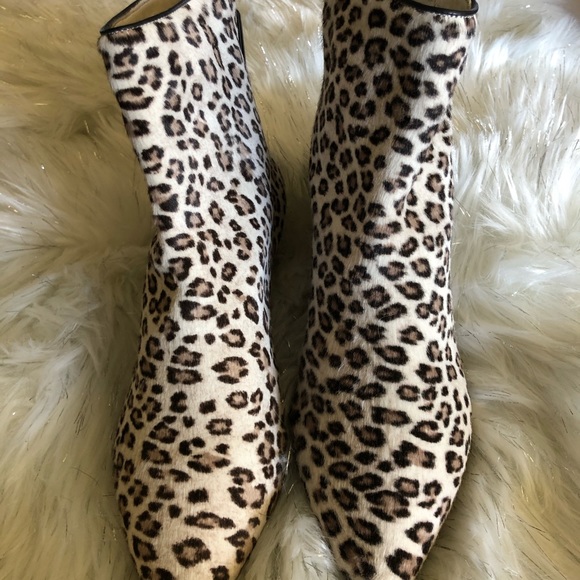 COPY - Stuart Weitzman Leopard-print fur booties … - Picture 2 of 5